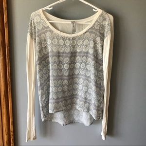 Lorimer NYC printed long sleeve shirt